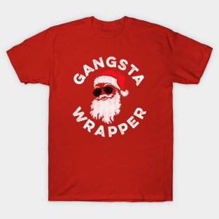 Gangsta Wrapper Christmas Santa T-Shirt